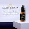 Mybeautyeyes Blend Pigments MicroBlading Ink Pigments #5 Light Brown / Semipermanent Tattoo Ink for Eyebrow, Lips and Eyeline 0.5FL oz (15ml)