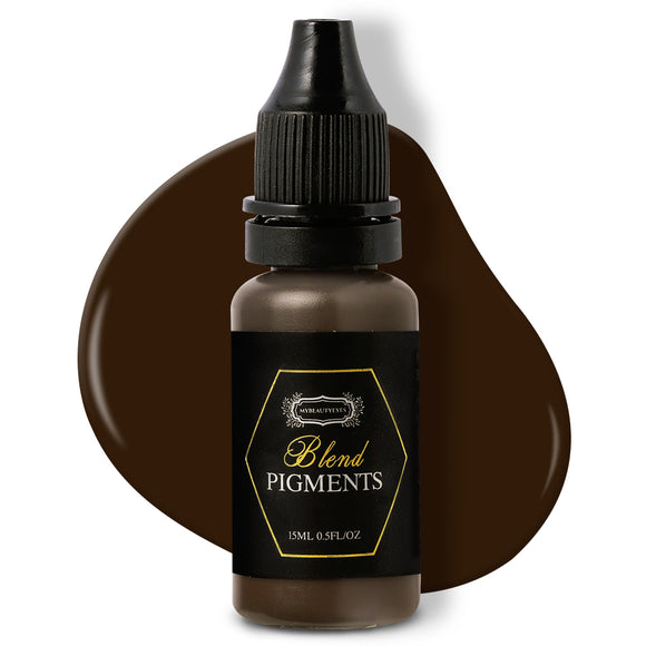 Mybeautyeyes ブレンド顔料 MicroBlading インク顔料 #39 Choc Choc / 眉毛、唇、アイライン用の半永久タトゥー インク 0.5FL oz (15ml)