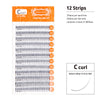 Eyelash Extension Volume Lash / 2D Lash J B Curl / T 0.07~0.15mm / L 8~15mm or MIX