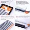 Eyelash Extension Volume Lash / 2D Lash J B Curl / T 0.07~0.15mm / L 8~15mm or MIX