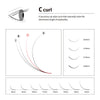 Eyelash Extension Volume Lash / 2D Lash J B Curl / T 0.07~0.15mm / L 8~15mm or MIX