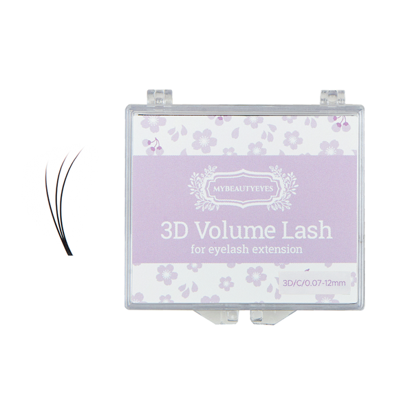 Eyelash Extension Volume Lash / 3D Loose Lash / T 0.07~0.20 / L 8~15mm