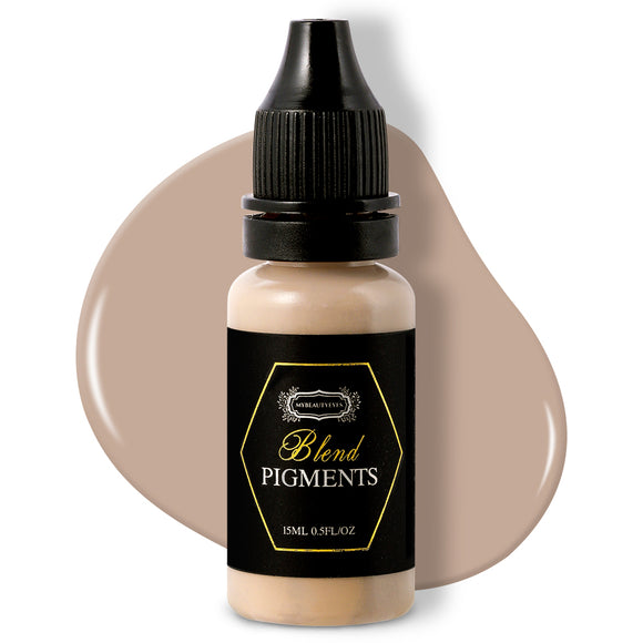 Mybeautyeyes ブレンド顔料 MicroBlading インク顔料 #19 Blooper / 眉毛、唇、アイライン用の半永久タトゥー インク 0.5FL oz (15ml)