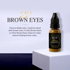 Mybeautyeyes ブレンド顔料 MicroBlading インク顔料 #22 ブラウンアイズ / 眉毛、唇、アイライン用の半永久タトゥー インク 0.5FL oz (15ml)