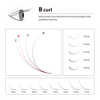 Eyelash Extension Lash / Fake Mink Lash B Curl / T 0.07~0.20mm / L 8~15mm & MIX