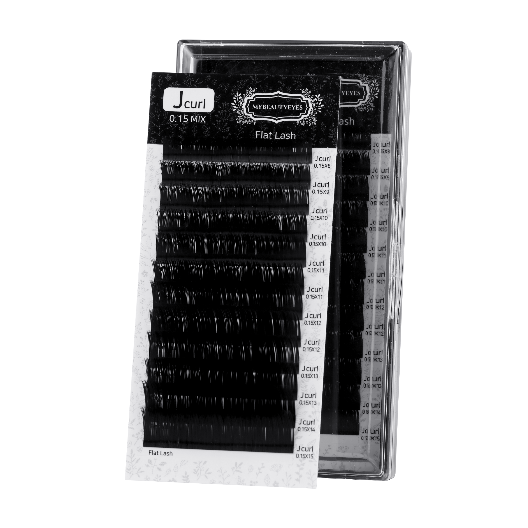 マツエク　Jカール 0.15 まつげエクステ ラッシュ / フラットラッシュ Jカール / T 0.10