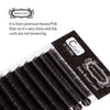 Eyelash Extension Lash / Flat Dark Brown Lash / T 0.15~0.20mm / L 8~15mm & MIX